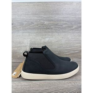 Olukai Pehuea Mid Women’s Sz 10/EU 40 Waterproof Black Leather Lava Rock Sneaker